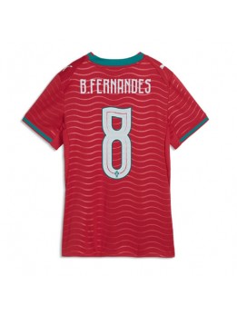 Portugal Bruno Fernandes #8 Replika Hemmakläder Dam VM 2026 Kortärmad